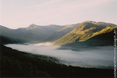 Glen Nevis (la vallée) enbrumée